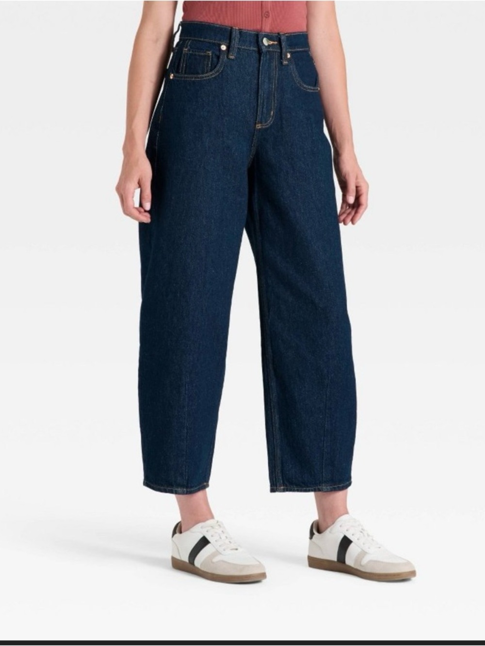 universal thread high rise barrel ankle jeans